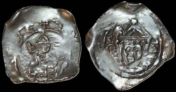 1202-1256 Kaernten St Veit Bernhard Ii Pfennig Nd Cna Cb 12, Postzegels en Munten, Munten | Europa | Niet-Euromunten, België, Verzenden