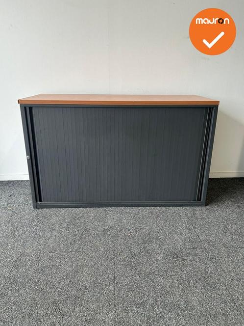 Roldeurkast - Basic - B-Keuze - 75x127x51cm -zwart met zwart, Zakelijke goederen, Kantoor en Winkelinrichting | Kantoormeubilair en Inrichting