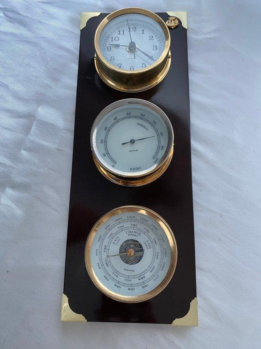 Maritieme objecten - Weersstation barometer, thermometer,, Antiek en Kunst, Curiosa en Brocante