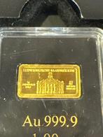 1 gram - Goud - Ludwigskirche Saarbrücken (Zonder, Postzegels en Munten, Edelmetalen en Baren