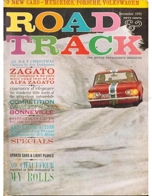 1961 ROAD AND TRACK MAGAZINE DECEMBER ENGELS, Livres, Autos | Brochures & Magazines