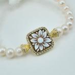 Zilver, Verguld - Armband - Gepolijste parels en camee., Antiek en Kunst