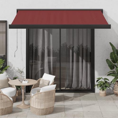 vidaXL Luifel handmatig uittrekbaar 300x250 cm bordeauxrood, Tuin en Terras, Zonneschermen, Nieuw, Verzenden