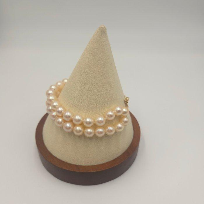 Zonder minimumprijs - Armband - 18 karaat Geel goud Parel -, Handtassen en Accessoires, Armbanden