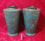 Vaas - cloisonne - Japan - Meiji periode (1868-1912) - Set, Antiek en Kunst