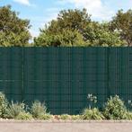 vidaXL Tuinschermen 4 st 35x0,19 m PVC matgroen, Tuin en Terras, Verzenden, Nieuw