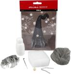Diykit pakket hobbyset mini kerstgnoom grijze muts baard 13, Hobby en Vrije tijd, Nieuw