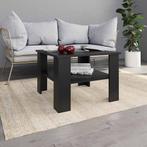 vidaXL Salontafel 60x60x42 cm bewerkt hout zwart, Verzenden, Nieuw