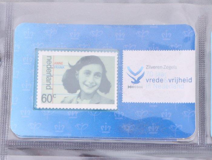 Nederland - Zilveren zegels 70 jaar Vrede & vrijheid in, Postzegels en Munten, Postzegels | Nederland