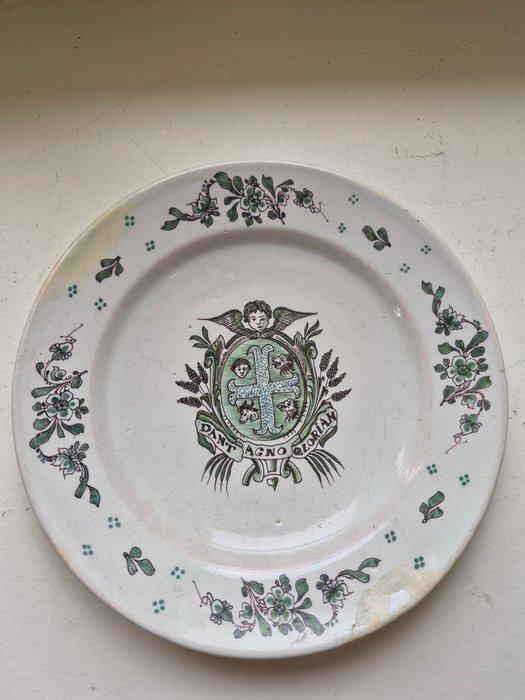 Moustiers - Bord - Aardewerk, Antiek en Kunst, Antiek | Glaswerk en Kristal