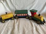 Shell - Speelgoed trein Vintage handgemaakte houten