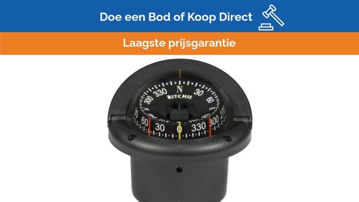 Bieden: Ritchie Helmsman Build-In Compass Black - HF-743 24V, Doe-het-zelf en Bouw, Gereedschap | Handgereedschap, Ophalen of Verzenden