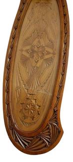 Dienblad - Hout - Volkskunst houten dienbla, Antiek en Kunst