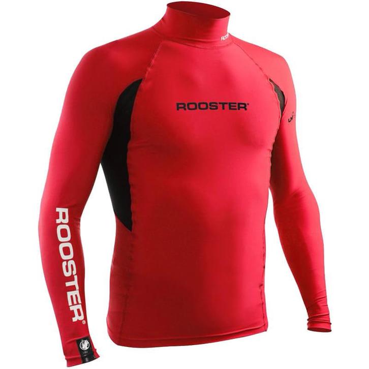 Rooster Rash Vest Long Sleeve Rood maat XS-S, Watersport en Boten, Watersportkleding, Nieuw, Ophalen of Verzenden