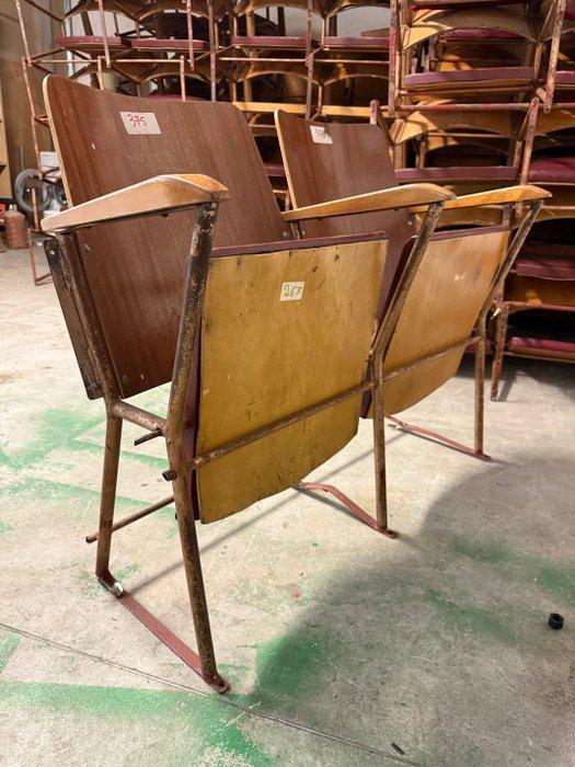 Fauteuil - Hout - Door cinema fauteuils, Antiek en Kunst, Antiek | Wandborden en Tegels