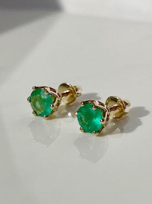 Zonder Minimumprijs - Oorbellen - 14 karaat Geel goud -, Handtassen en Accessoires, Oorbellen