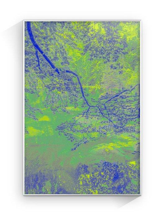 Jorge Omeñaca (XX) - Neon Blausee, Antiquités & Art, Art | Objets design