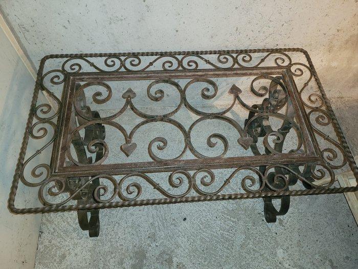 Salontafel - Smeedijzer - Ca. 1940, gietijzeren tafel., Antiquités & Art, Art | Objets design