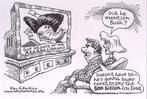 Pentekening Amerika - Gop debat (lijst optie, Tekeningen), Antiek en Kunst, Verzenden