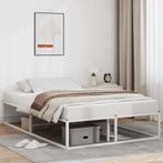vidaXL Bedframe zonder matras 120x200 cm wit, Verzenden