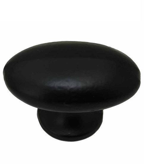 Knop Ovaal IJzer Zwart 60 mm, Huis en Inrichting, Kasten | Overige, Ophalen of Verzenden