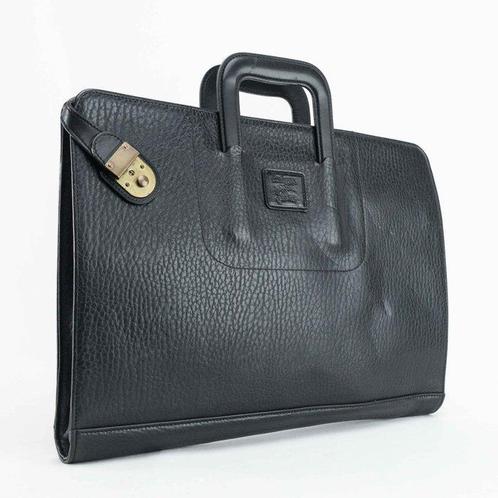 Burberrys - Burberrys of London Vintage Black Leather Soft, Handtassen en Accessoires, Tassen | Damestassen