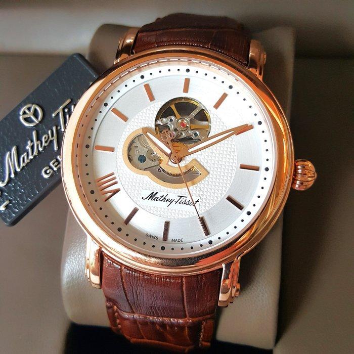 Mathey-Tissot - Swiss Automatic - Skeleton - Gold - New -, Handtassen en Accessoires, Horloges | Heren