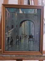 Scuola italiana (XX), firmato F. Castiglione - Scorcio di