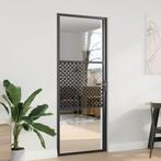 vidaXL Interne Deur Zwart 83 x 201.5 cm Gelaagd glas,, Doe-het-zelf en Bouw, Verzenden, Nieuw