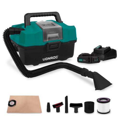 Compacte alleszuiger 20V – 2.0Ah | Incl. Accessoires, 2, Elektronische apparatuur, Stofzuigers, Nieuw, Verzenden