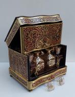 Cave à Liqueur époque - Boulle marqueterie met Gravering -, Antiek en Kunst