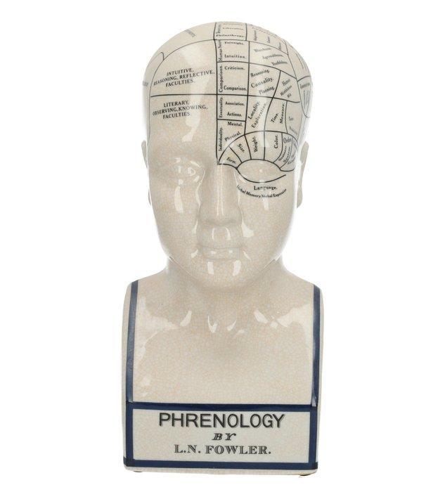 Beeldje - Medisch hoofd - Porselein, Antiek en Kunst, Curiosa en Brocante