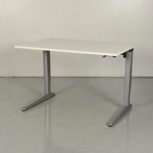 Slingerbureau Ahrend Four Two - 120 x 80 cm - Wit blad, Huis en Inrichting, Bureaus, Gebruikt, Ophalen of Verzenden