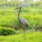 sculptuur, ooievaar - 950 mm - Metaal, Antiek en Kunst