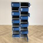brievenbus locker 18-vaks (hxbxd) 133x60x50 cm blauw - grijs, Gebruikt