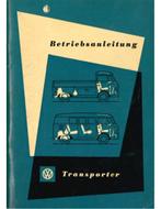 1961 VOLKSWAGEN T1 TRANSPORTER INSTRUCTIEBOEKJE DUITS, Ophalen of Verzenden