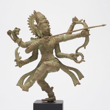 Statue, No Reserve Price - Patinated Rama in a Dancing Pose