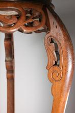 Tafel - Hout, Marmer - Tafel met marmer blad, Antiek en Kunst