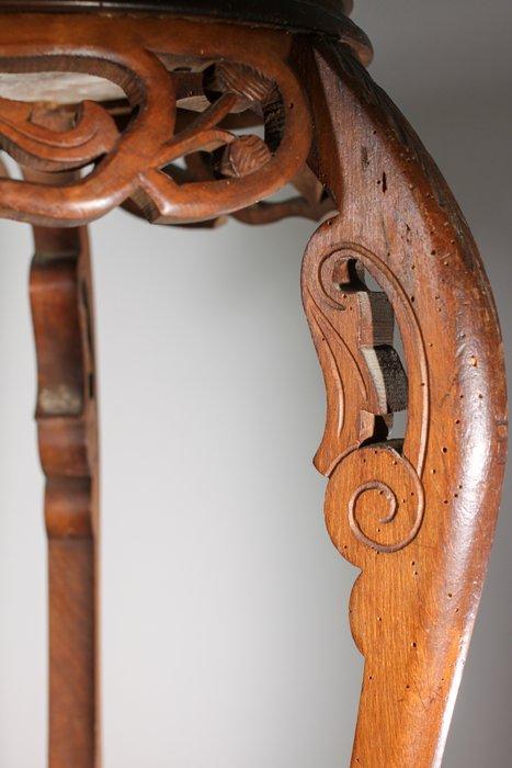 Tafel - Hout, Marmer - Tafel met marmer blad, Antiek en Kunst, Curiosa en Brocante