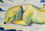 Franz Marc - “Dog lying in the snow, 1910”., Antiquités & Art