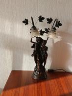 After Auguste Moreau - Tafellamp - Jonge Geliefden - Glas,, Antiek en Kunst