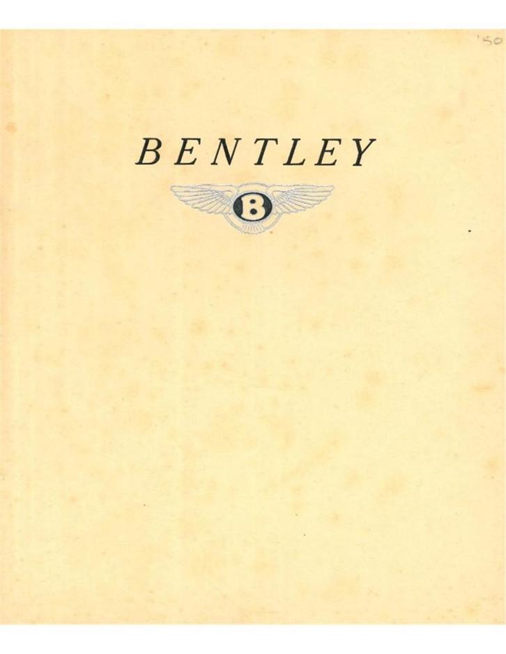 1949 BENTLEY MARK VI BROCHURE ENGELS, Boeken, Auto's | Folders en Tijdschriften