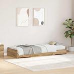 vidaXL Opbergbedframe met hoofdeinde Artisan Eiken 100 x 200, Huis en Inrichting, Slaapkamer | Bedden, Verzenden, Nieuw