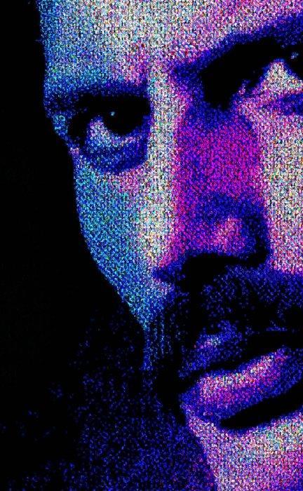 David Law - Echo Waves - The Showman II - Format XL 60x60, Antiek en Kunst, Kunst | Designobjecten