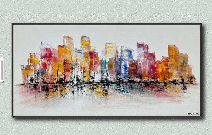 Laure Martinetto - Illusion urbaine, Antiek en Kunst, Kunst | Schilderijen | Modern