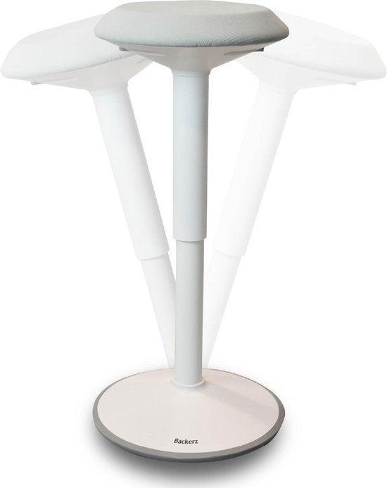 2dekans | Bckz Wiebelkruk Wit| Hoogte 55-80cm | Balanskruk |, Zakelijke goederen, Kantoor en Winkelinrichting | Kantoormeubilair en Inrichting