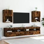 vidaXL Tv-meubels met LED-verlichting 2 st 40,5x30x60 cm, Nieuw, Verzenden