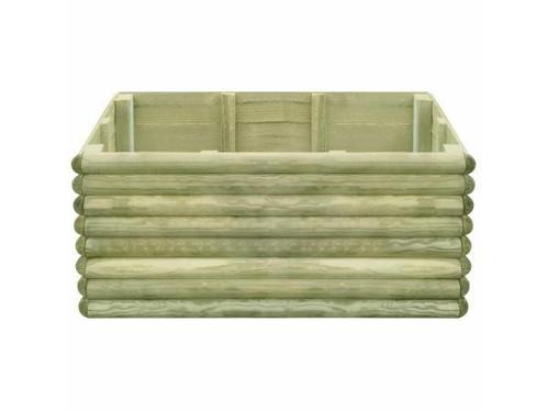 Veiling - Plantenbak vurenhout 106x106x48cm, Tuin en Terras, Bloempotten