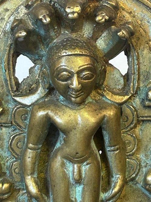 Figurine - Jina Parshvanatha - Bronze, Antiek en Kunst, Kunst | Niet-Westerse kunst