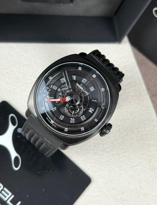 Rebellion - Twenty-One GMT Automatic BLACK DLC -, Handtassen en Accessoires, Horloges | Heren